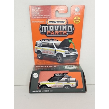 Matchbox 1:64 Moving Parts - Land Rover Defender 130 white
